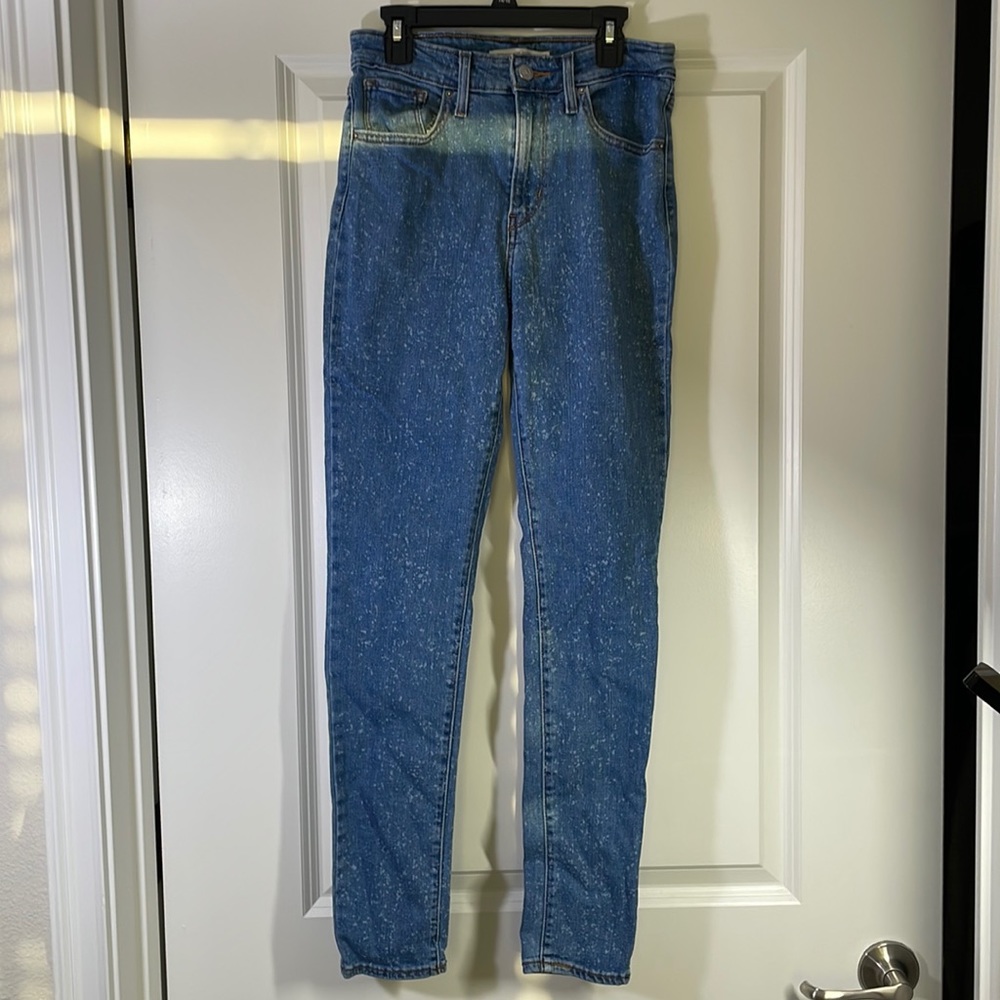 LEVIS HI RISE SPLATTER JEANS